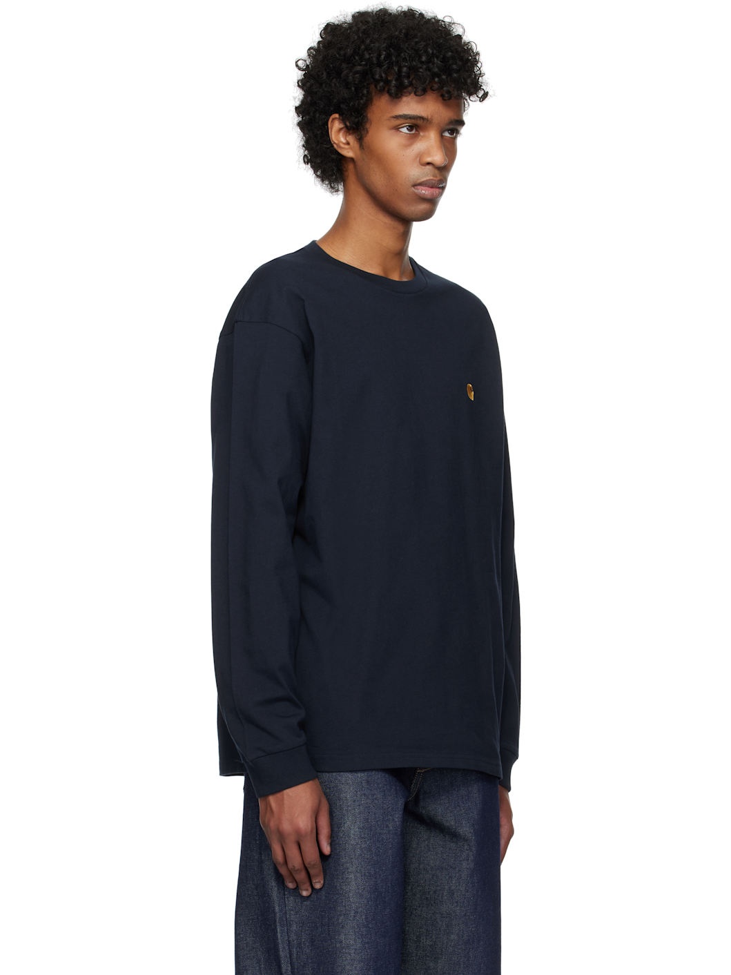 Navy Chase Long Sleeve T-shirt - 2