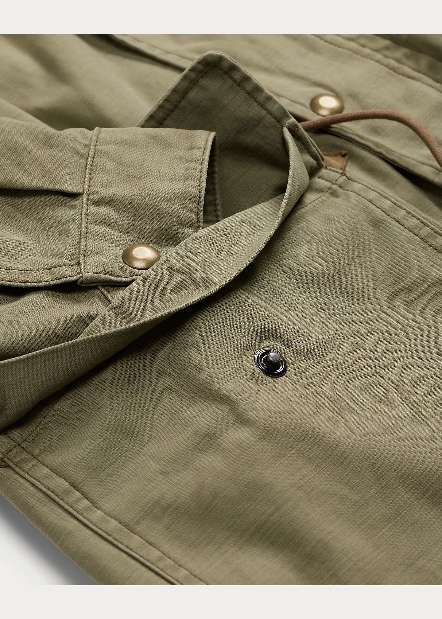 Leather-Yoke Sateen Parka - 4