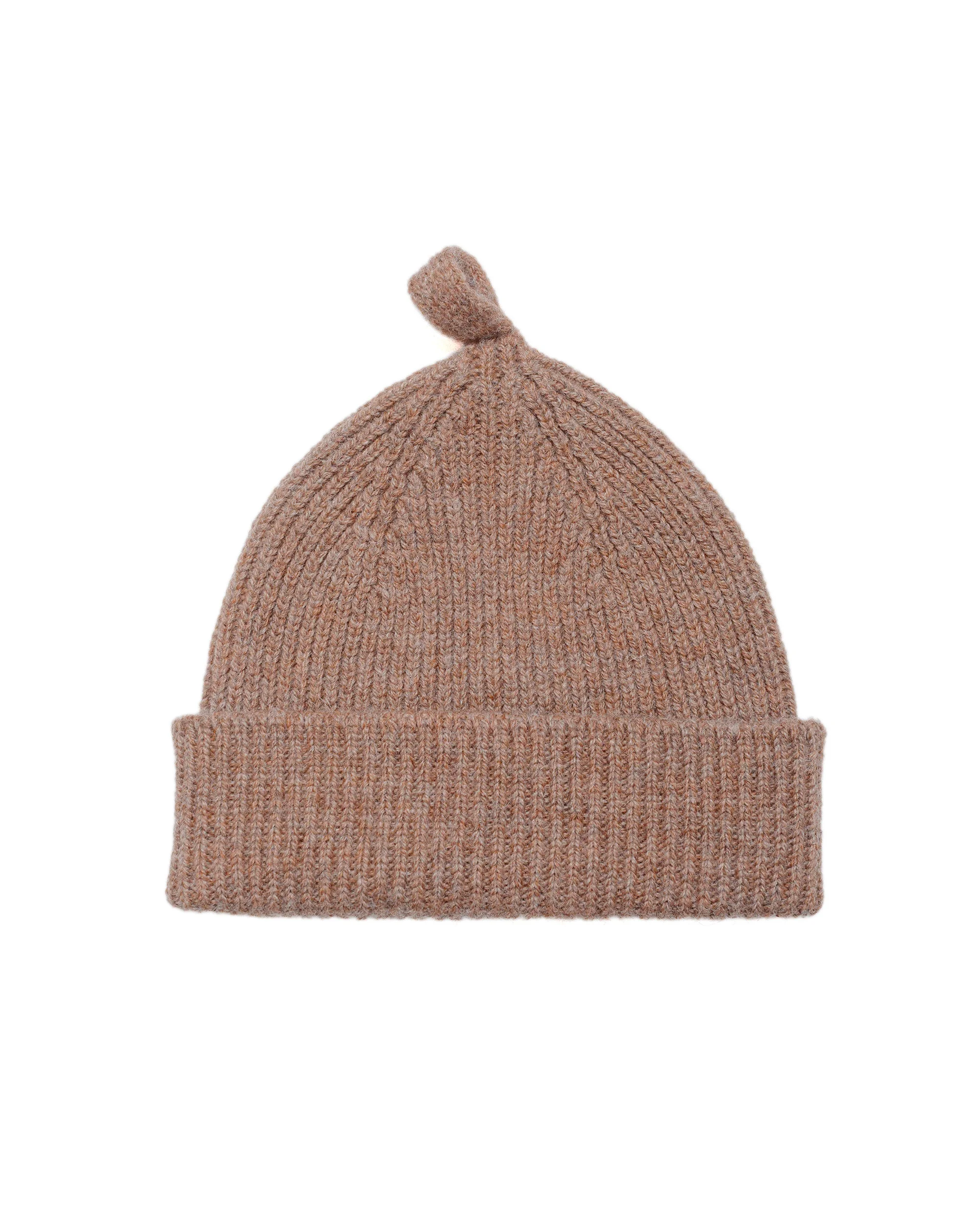MHL Simple Ribbed Beanie British Wool Mineral - 1