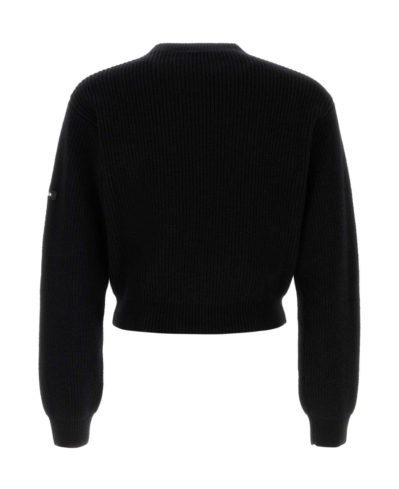 Black Wool Sweater - 2