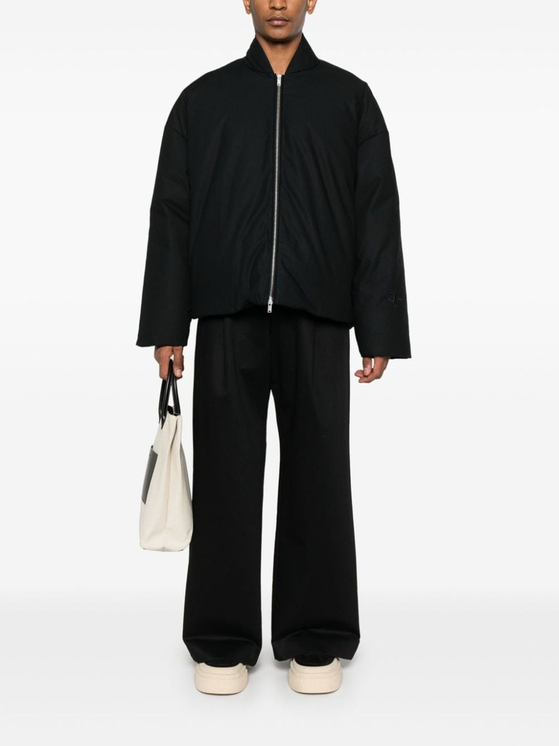 Jil Sander water-repellent textured jacket outlook