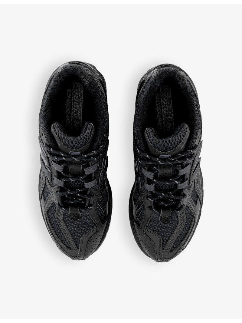 1906 brand-patch leather and mesh low-top trainers 2