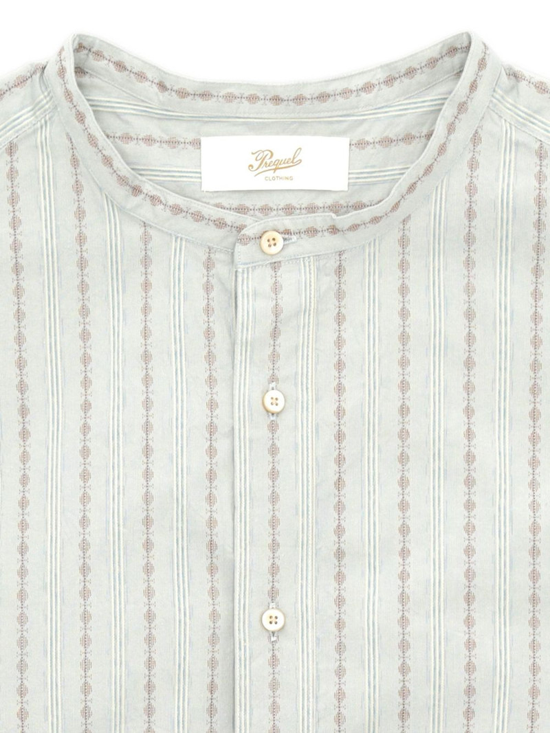 striped stand-up collar shirt 3