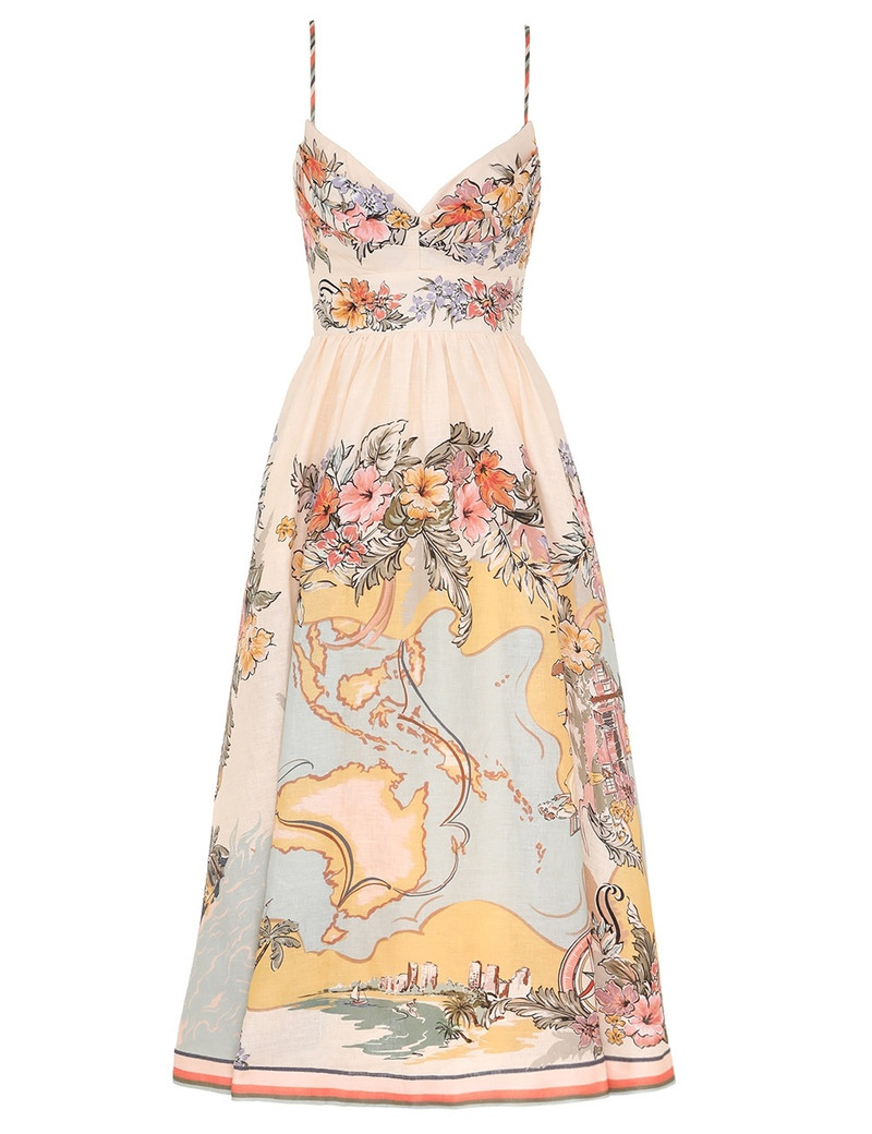 TALLOW TUCKED BODICE DRESS 1