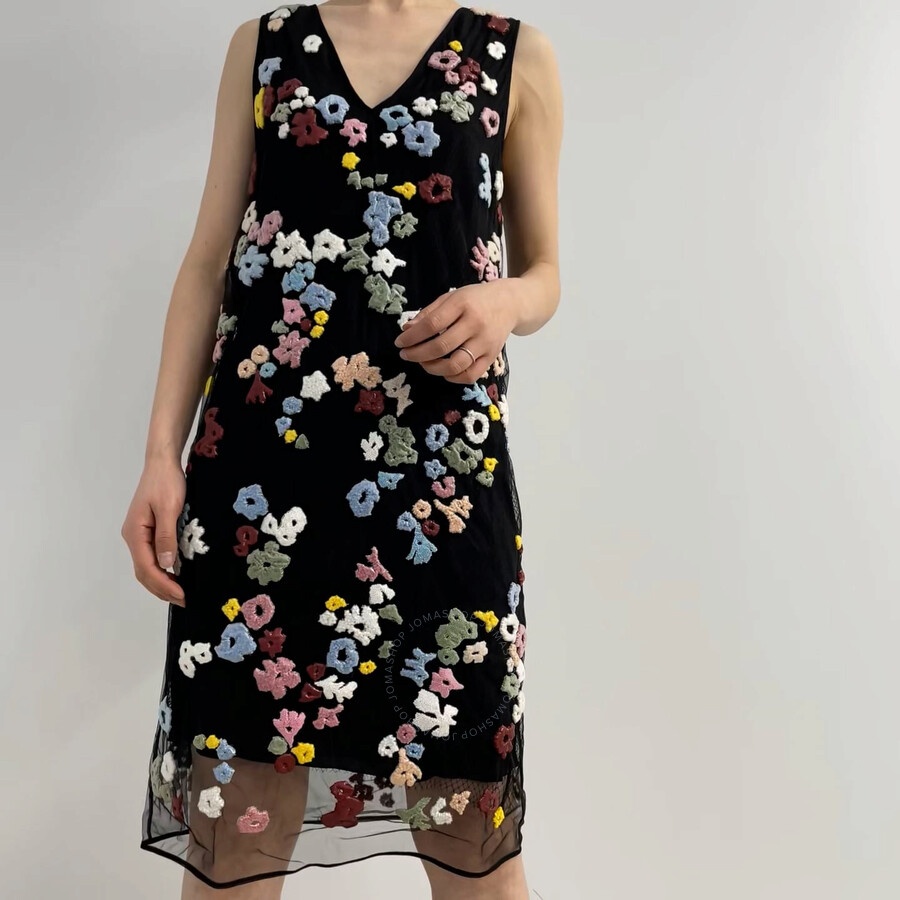 Burberry Ladies Hand-beaded Floral Dress - 3