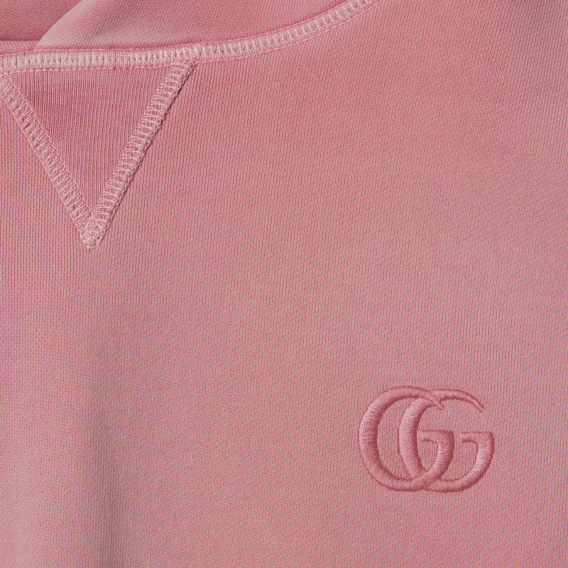 Cotton jersey sweatshirt with embroidery 6