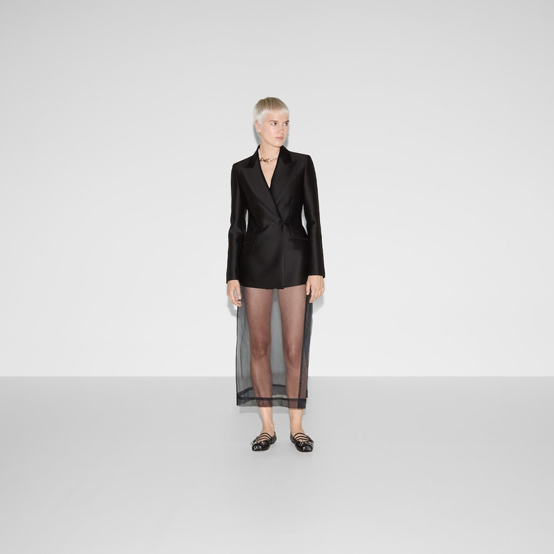 GUCCI Wool silk gabardine jacket outlook