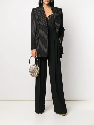 Dolce & Gabbana pinstripe double-breasted blazer outlook