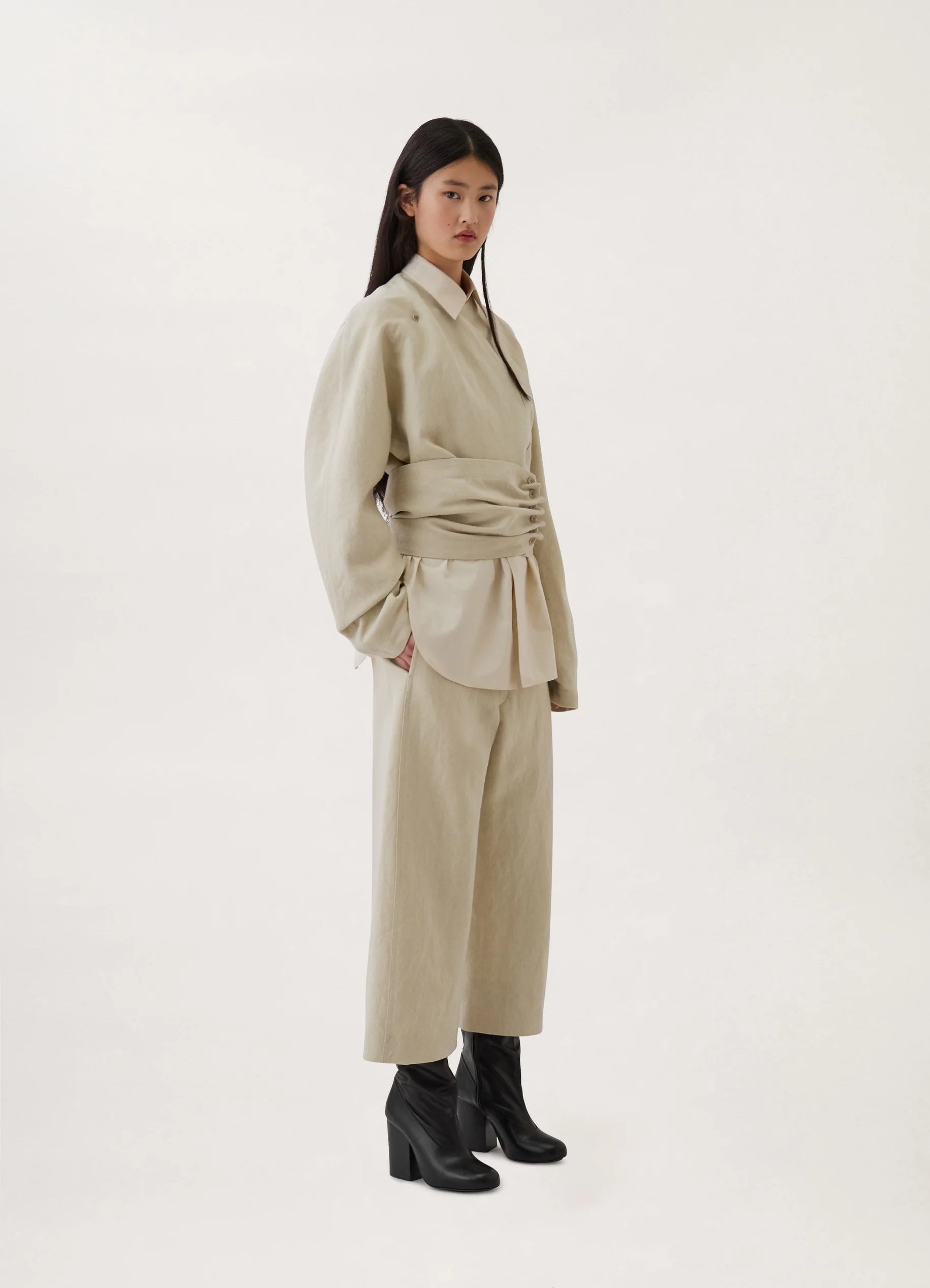 WRAP TOP
LINEN WOOL - 4