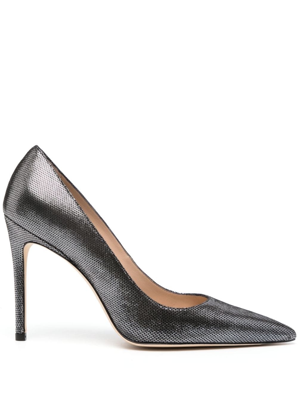 Stuart 100mm metallic-leather pumps - 1