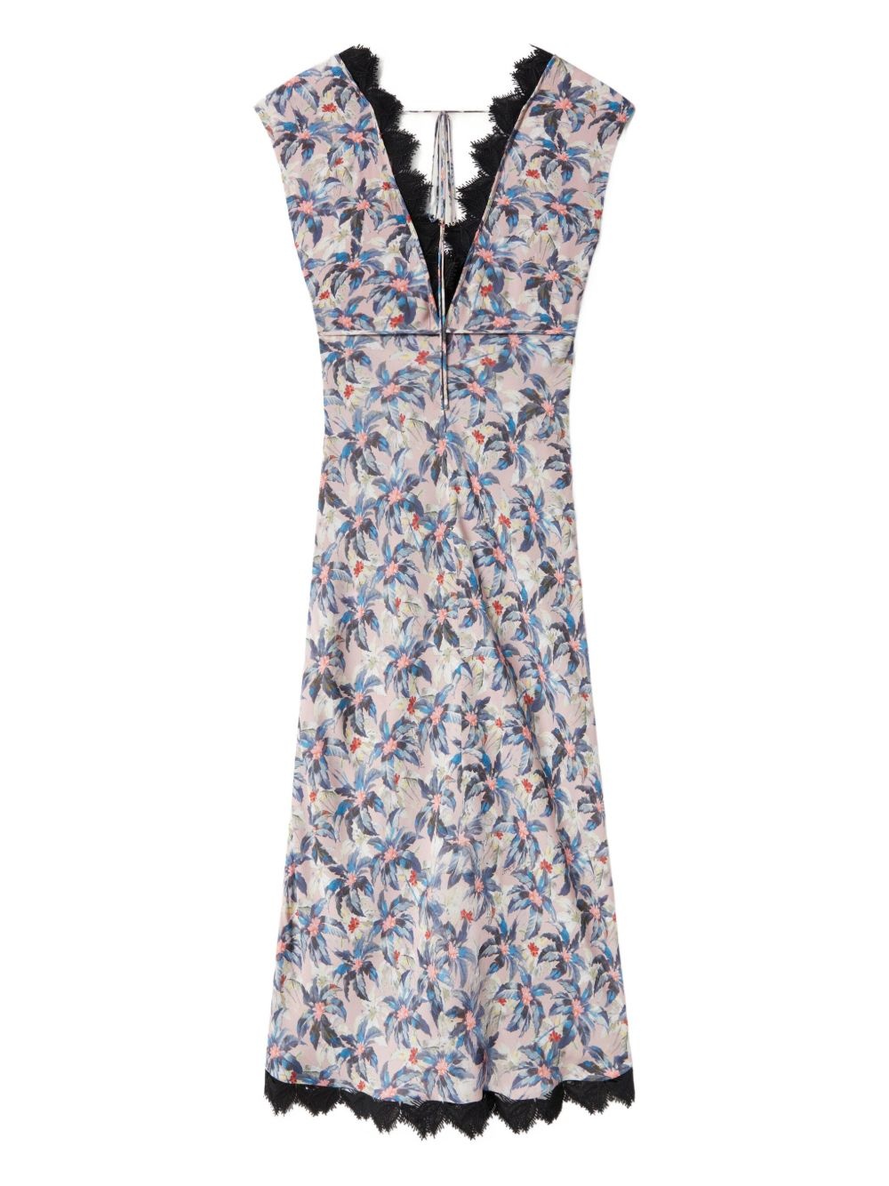Luna floral-print V-neck midi dress - 5