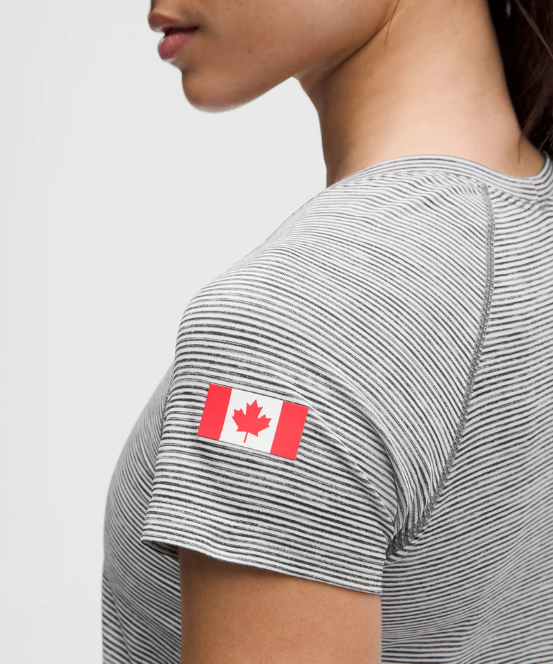 Team Canada Swiftly Tech Short-Sleeve Shirt 2.0 Hip Length *CPC Logo 6