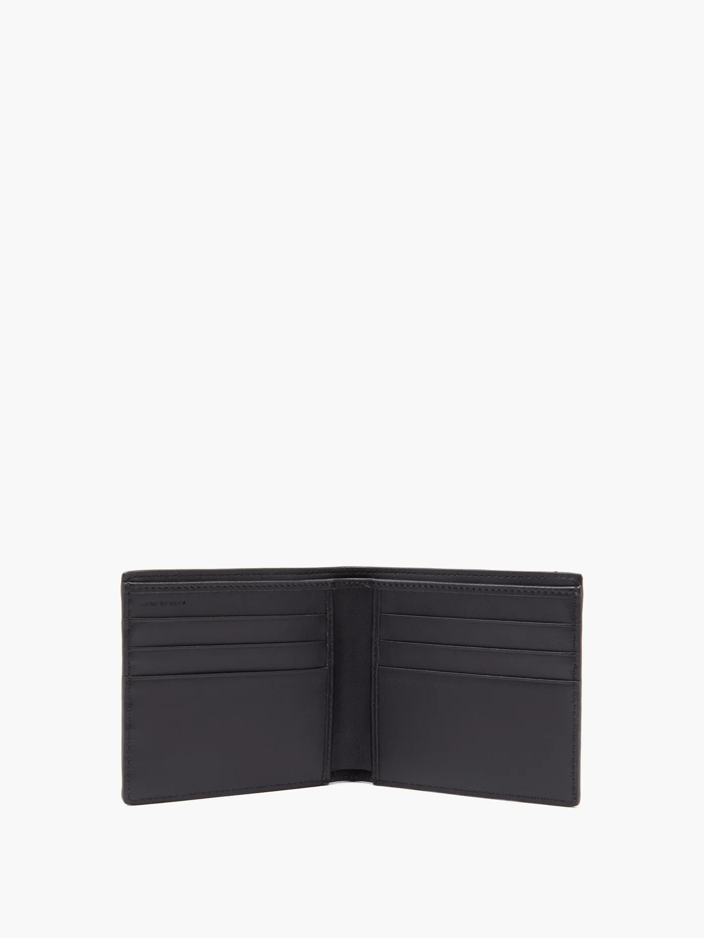 Grained-leather bi-fold wallet - 4