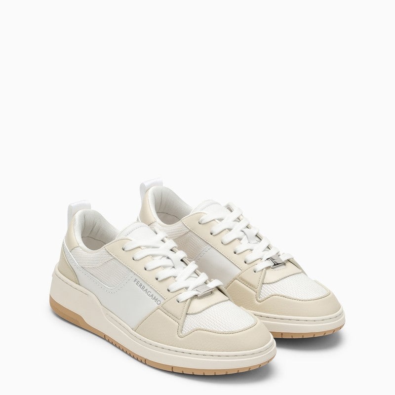 スニーカー FERRAGAMO LOW WHITE LEATHER TRAINER FERRAGAMO Ferragamo Low White Leather Trainer Men | luosophy