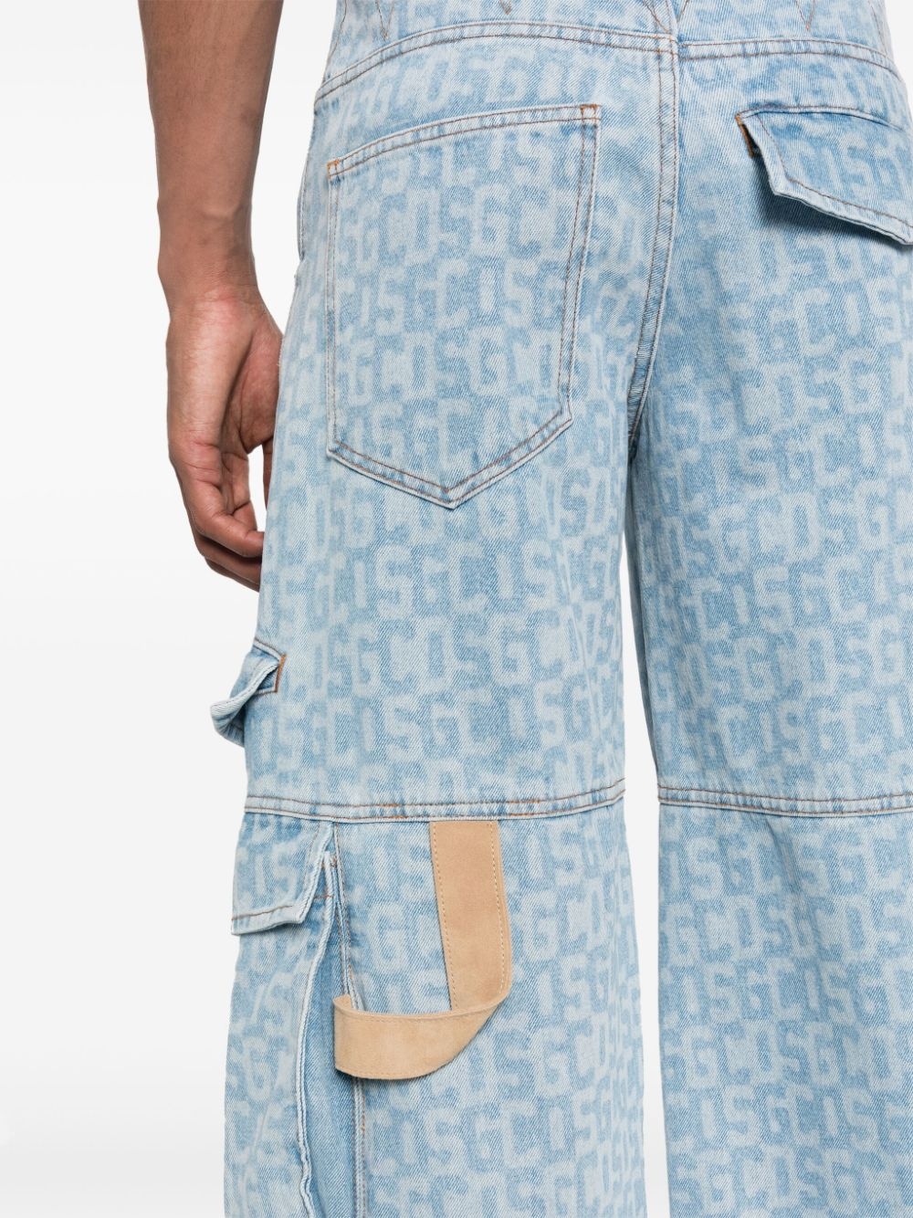 logo-print cargo jeans - 5