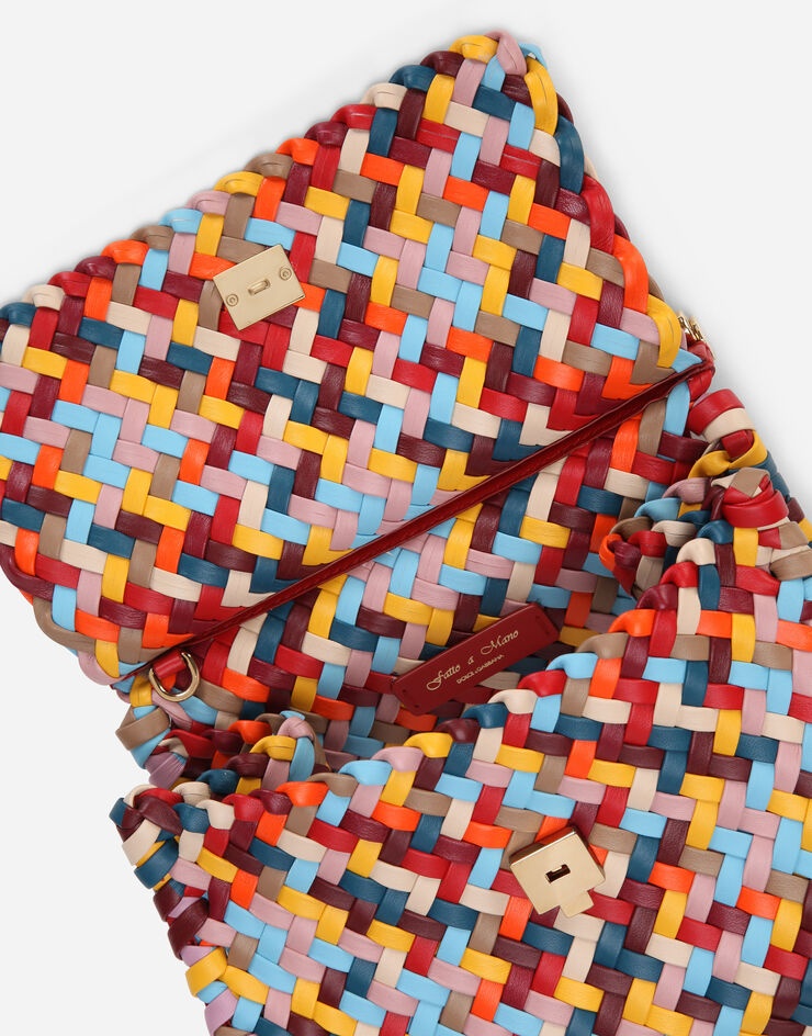 Medium Sicily bag in multi-colored woven nappa - 6