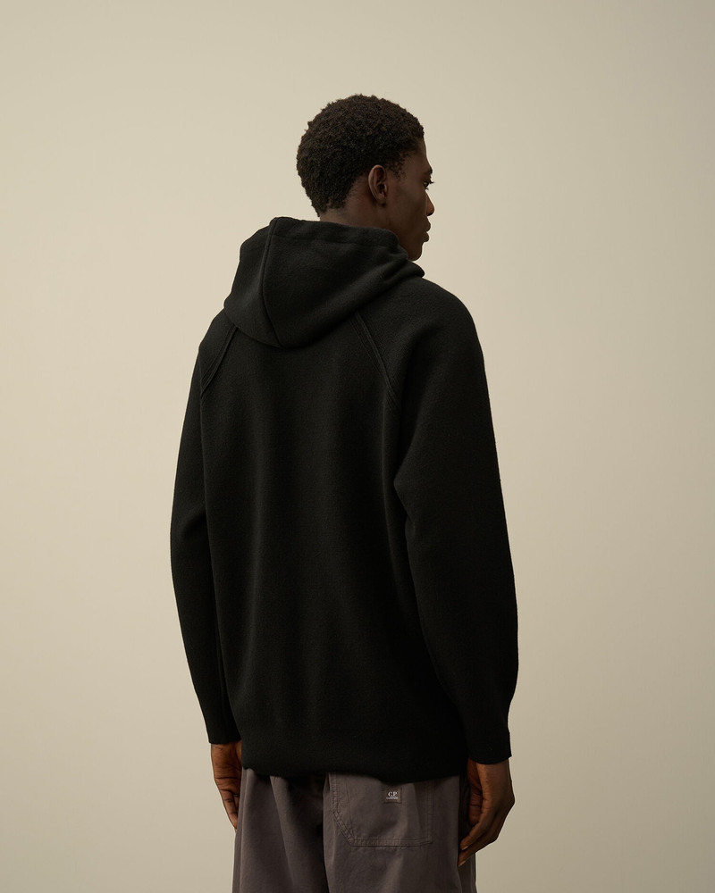 Lambswool GRS Hooded Waffle Knit 3