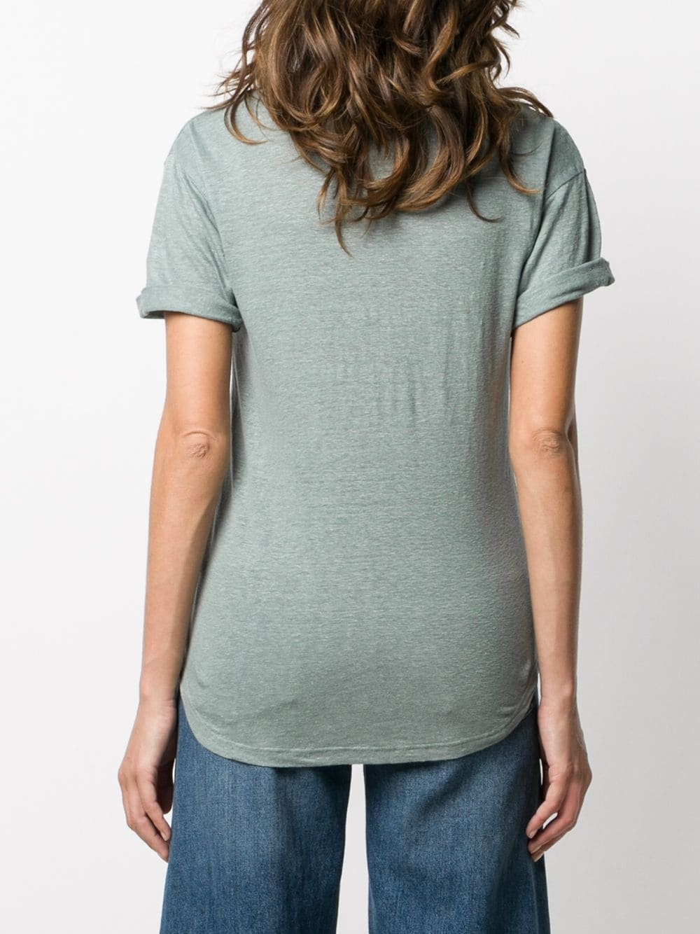 short-sleeve linen T-shirt - 4