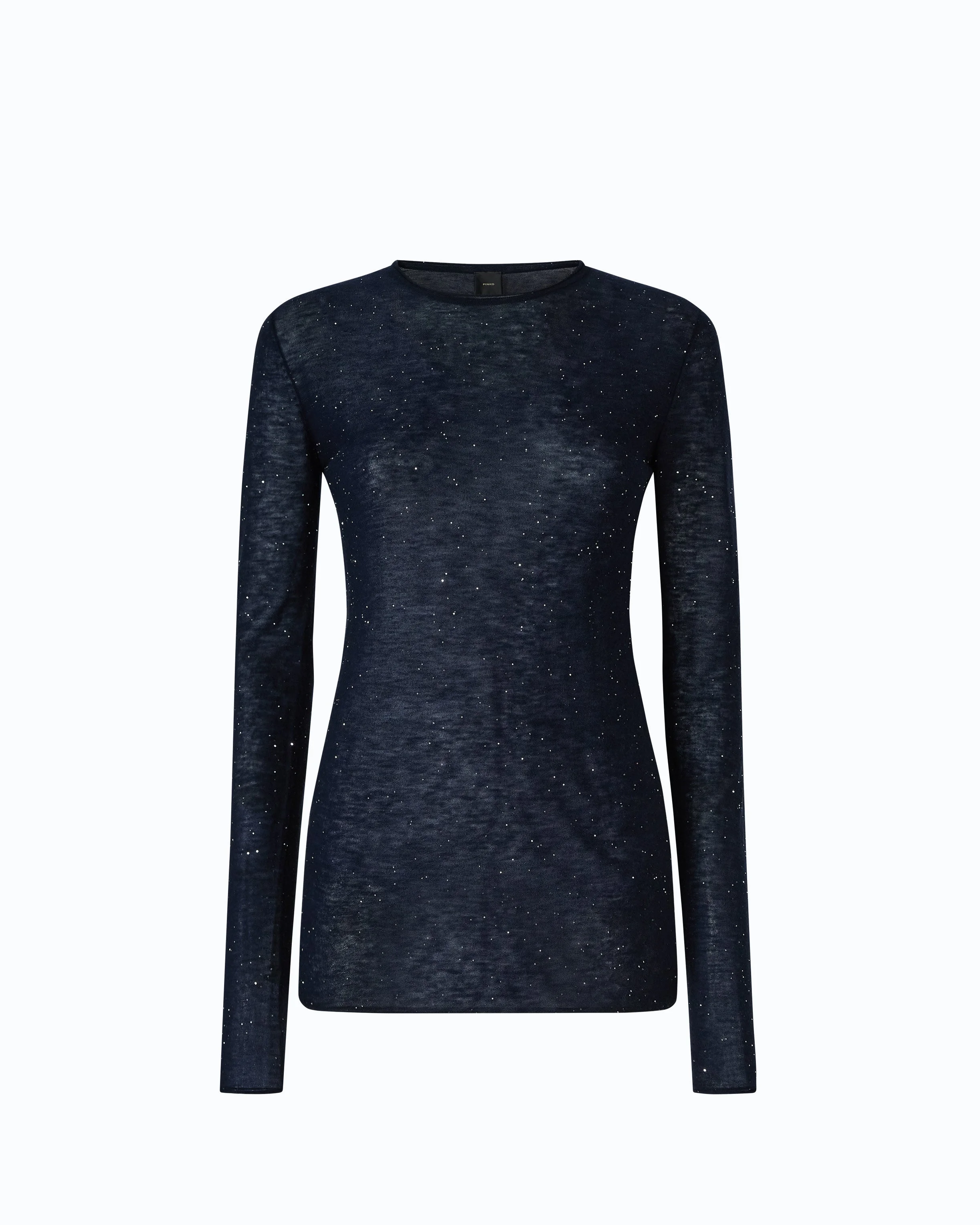 CREW-NECK SWEATER WITH SEQUINS - 1