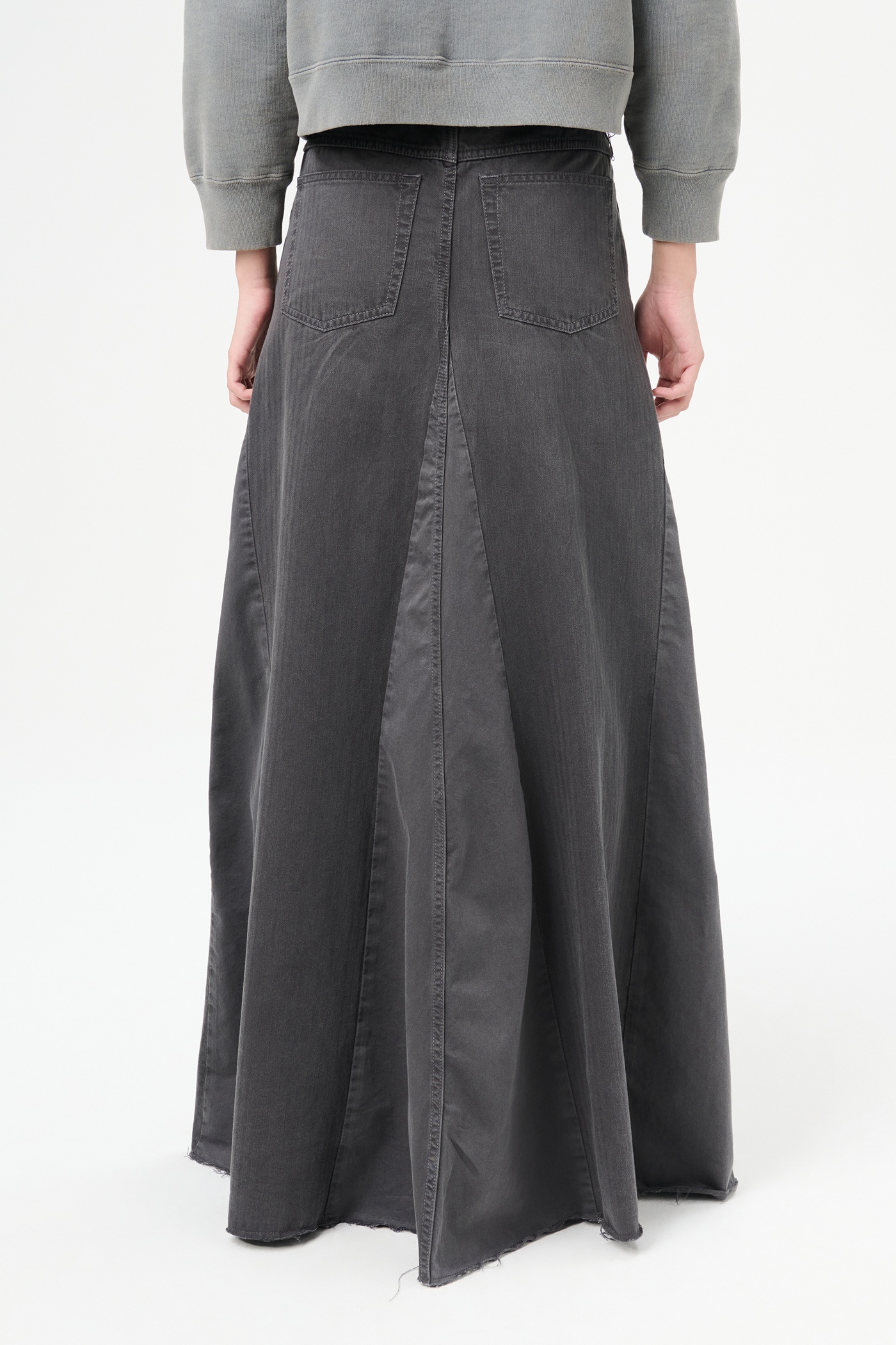 Rebel Skirt Ash Black Herringbone - 6