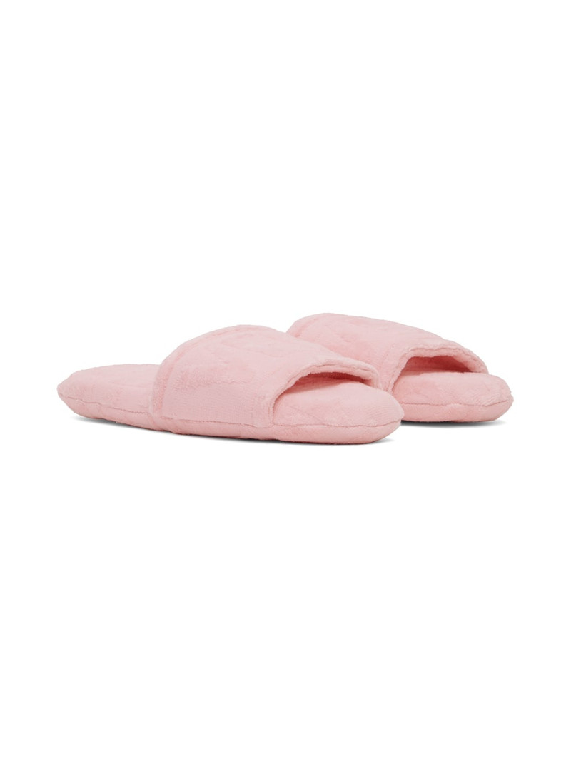 Pink Jacquard Slippers 4