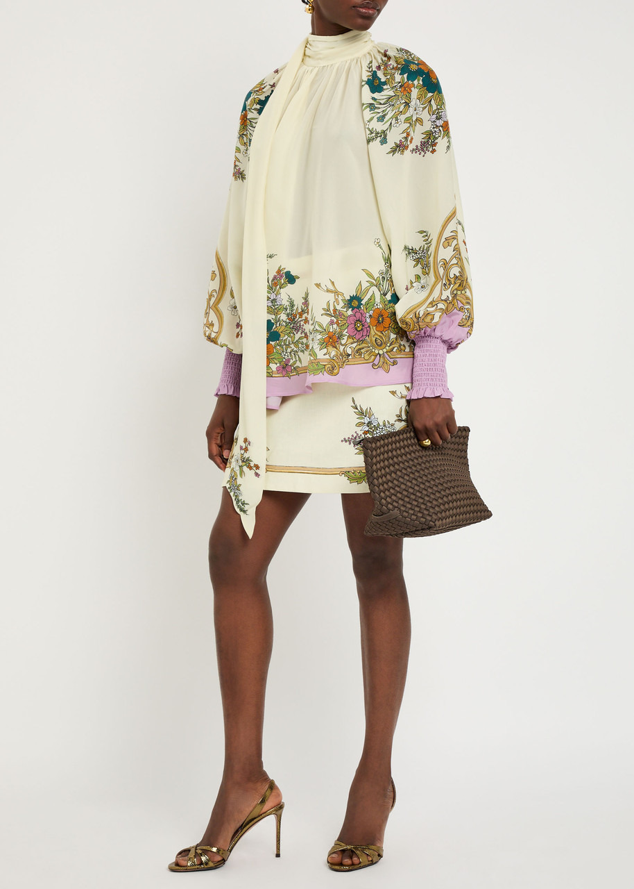 Alemais Antoinette Floral-print Chiffon Blouse - 4