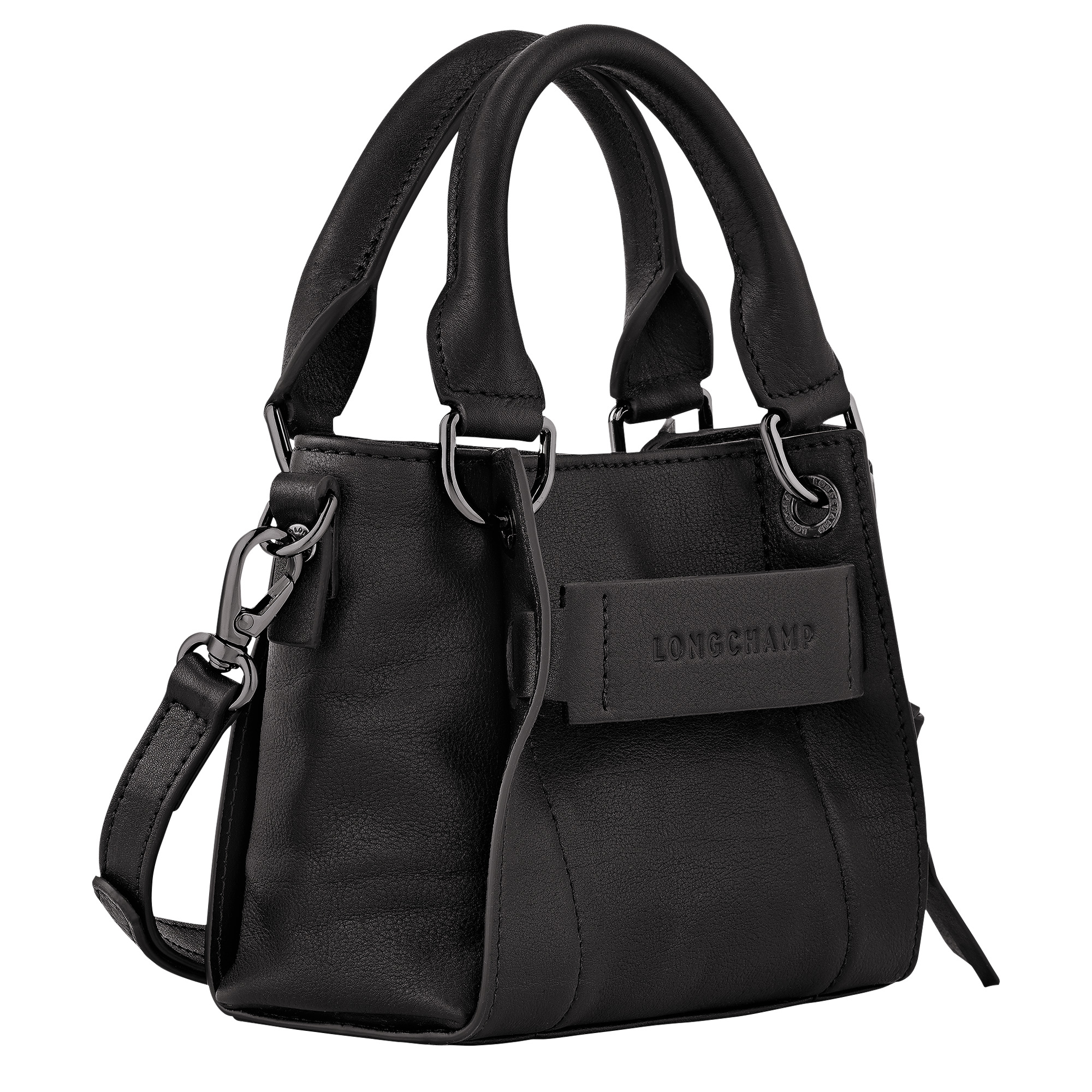 Longchamp 3D XS Handbag Black - Leather - 3