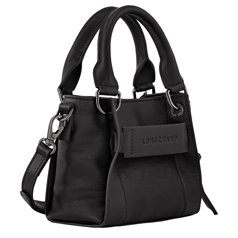 Longchamp 3D XS Handbag Black - Leather 3
