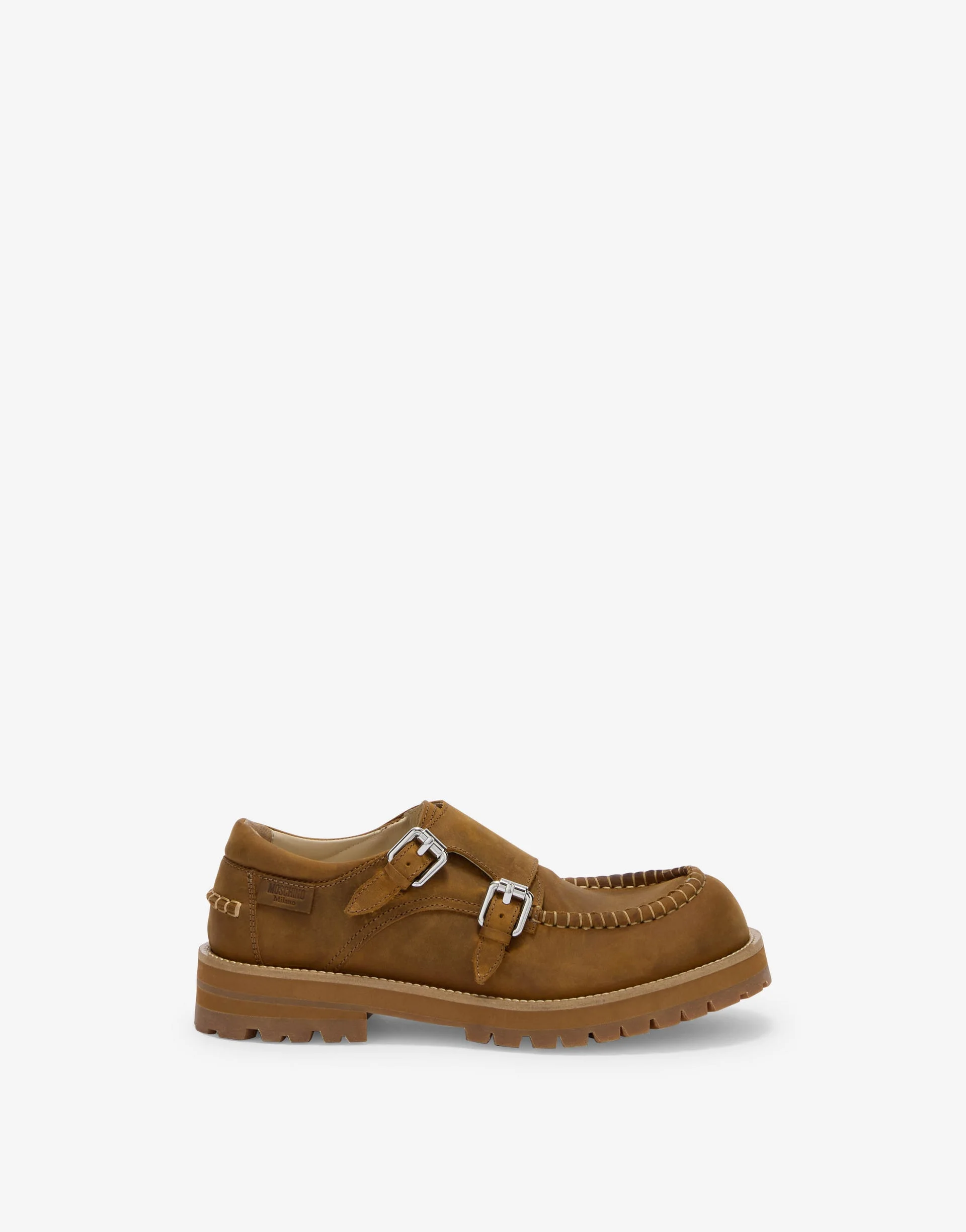 DERBY SHOES IN AGED CALFSKIN - 1
