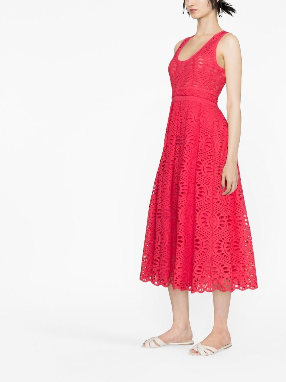 open-knit midi dress - 3
