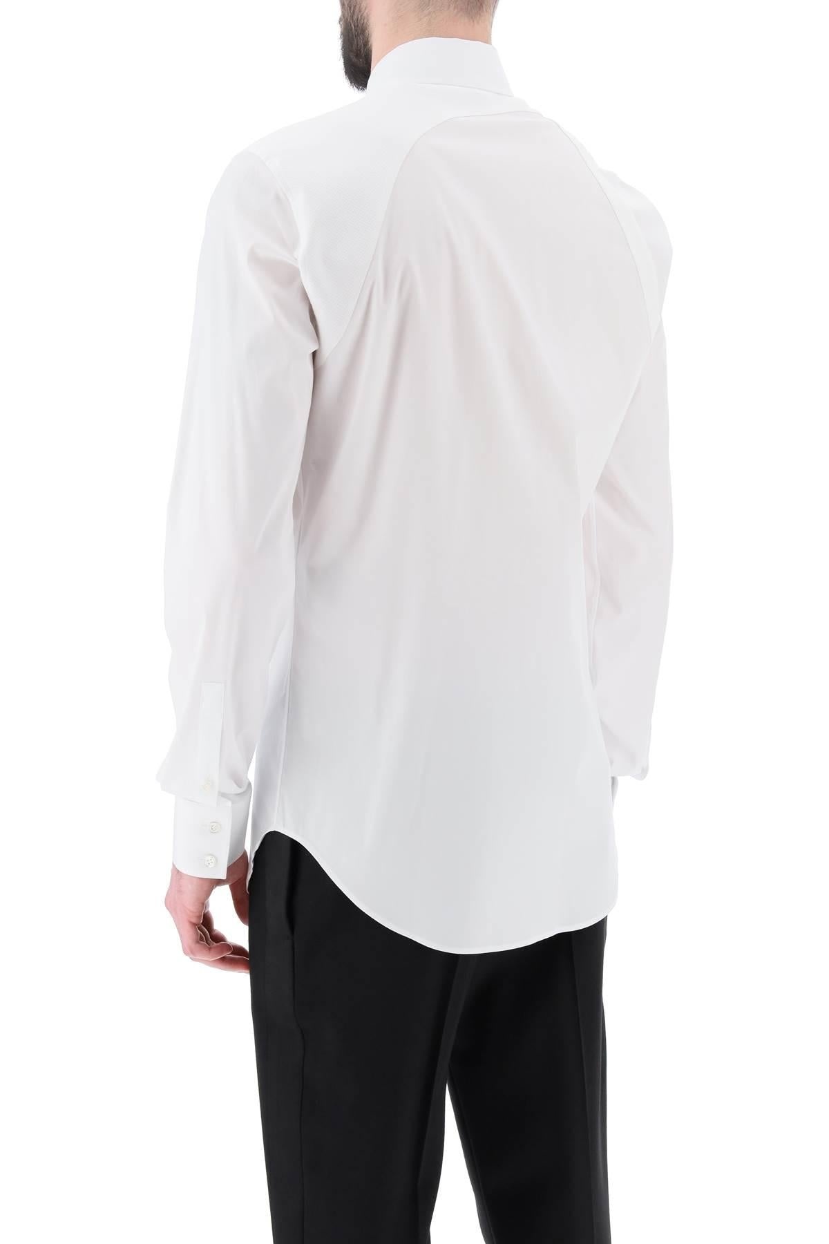 ALEXANDER MCQUEEN HARNESS SHIRT IN STRETCH COTTON - 4