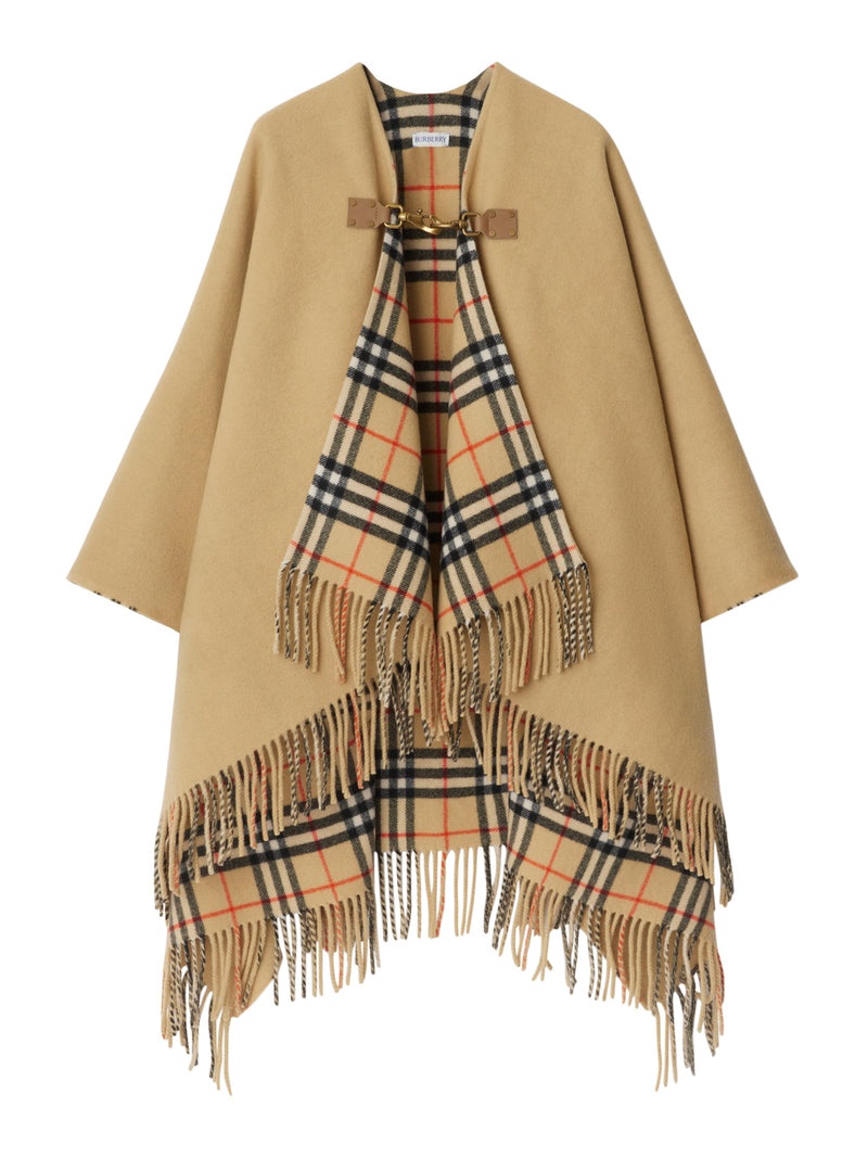 Burberry Women Check Wool Cape - 1