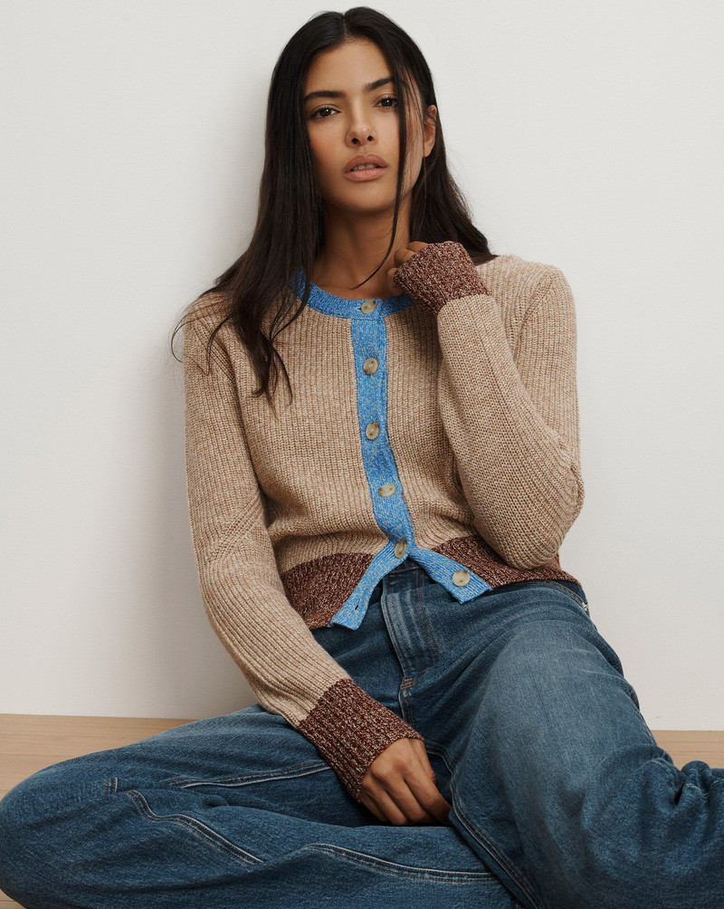 VERONICA BEARD IBRA MERINO WOOL-BLEND CARDIGAN outlook