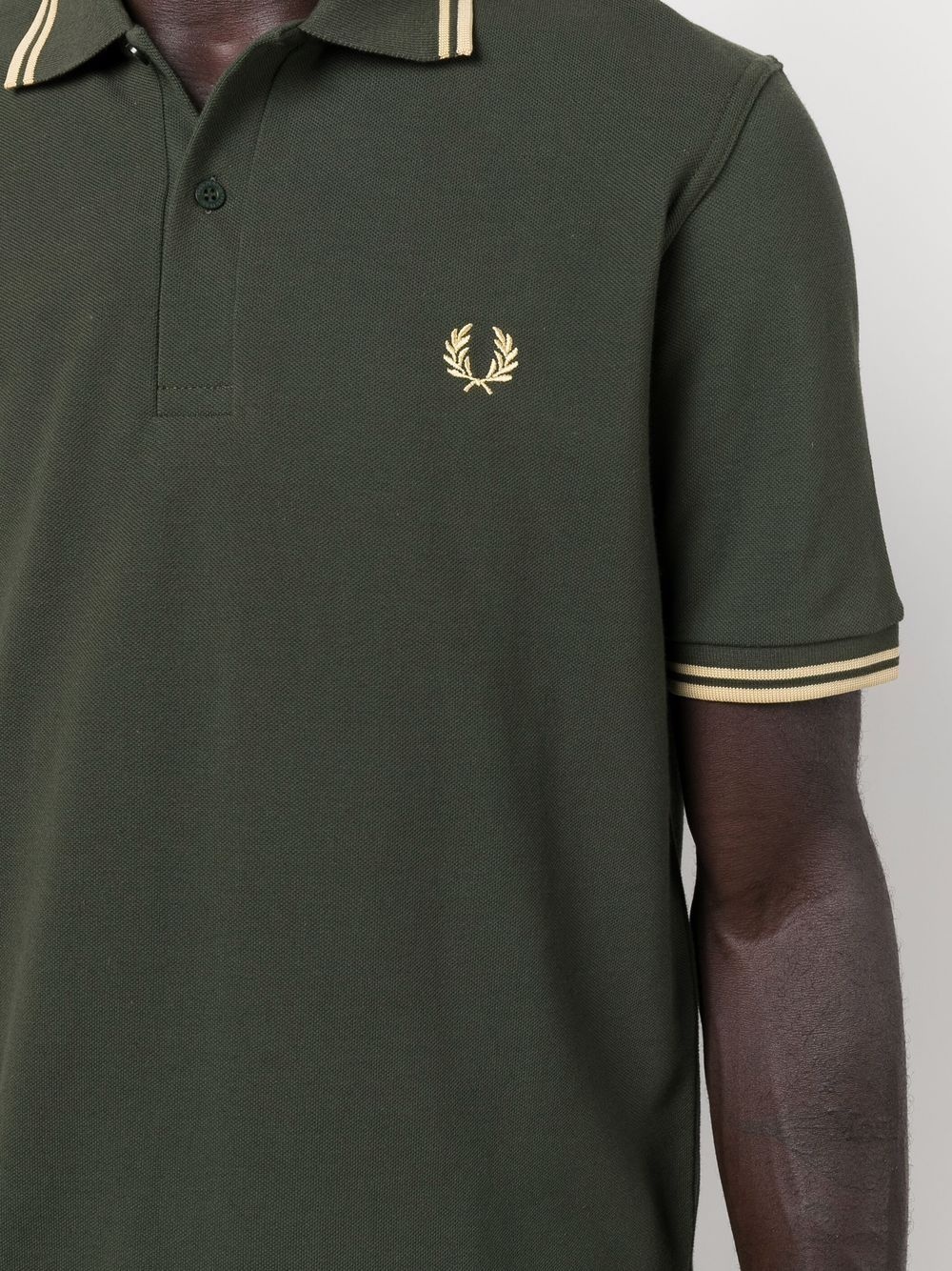 embroidered-logo cotton polo shirt - 5