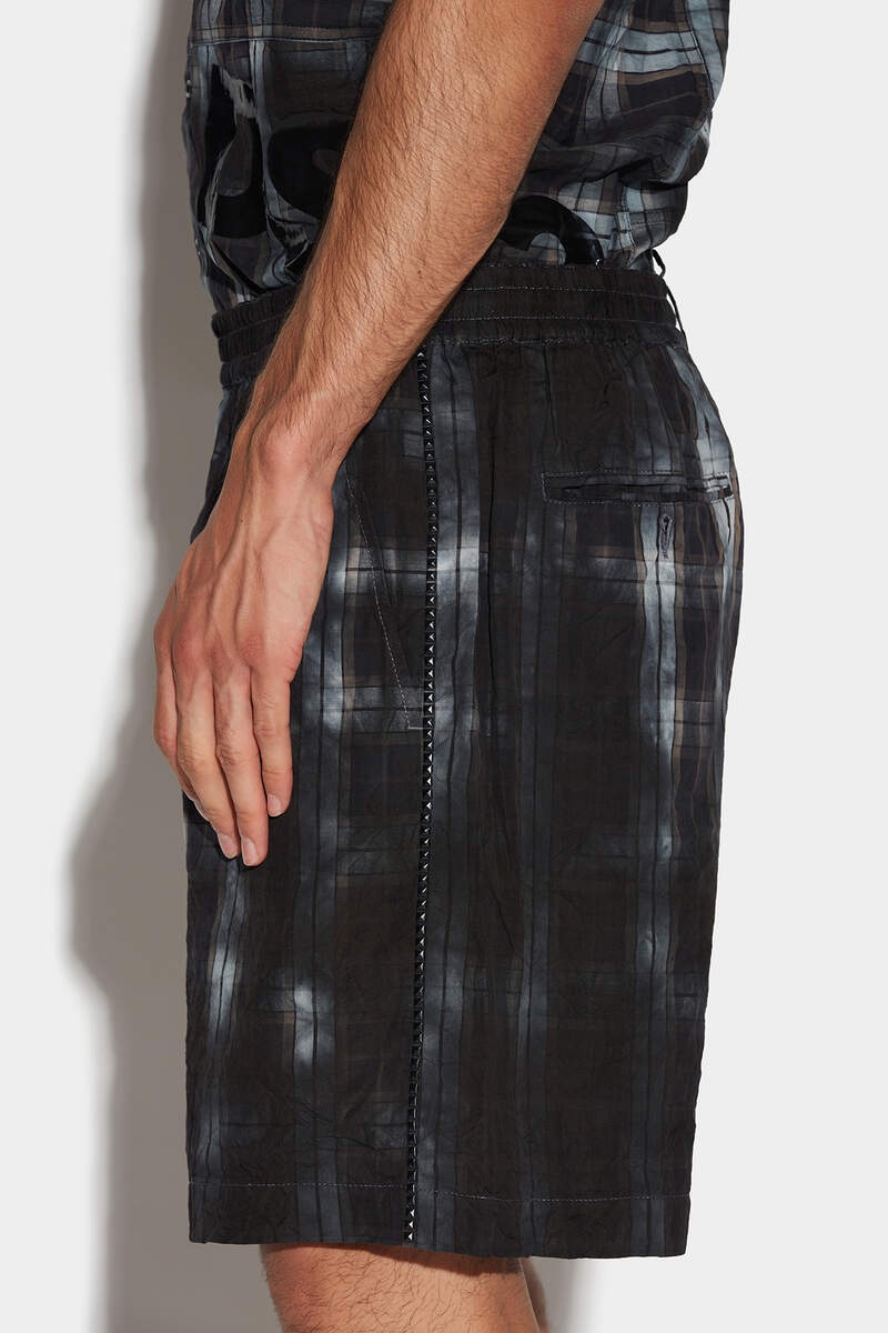 DIRTY CHECK ELASTIC BOXER SHORTS - 3