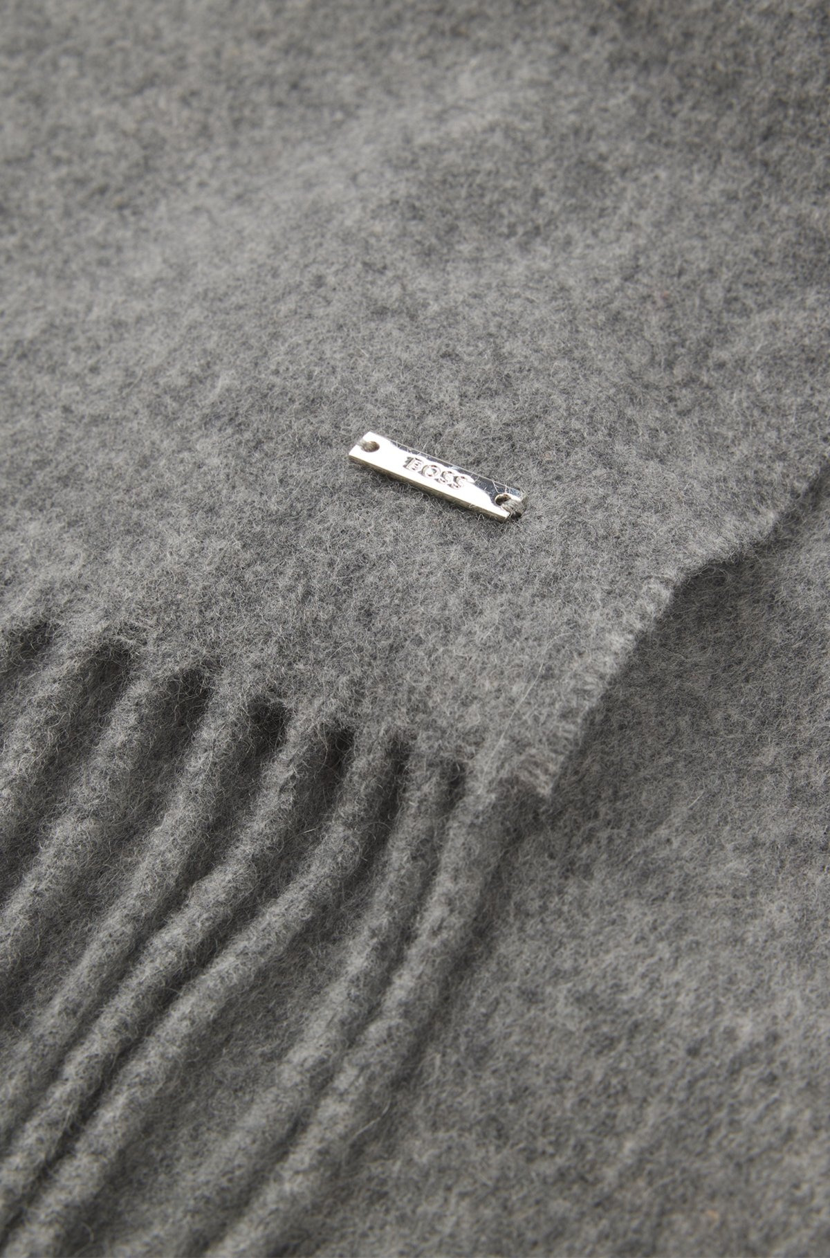 CASHMERE SCARF WITH TWISTED FRINGES - 4