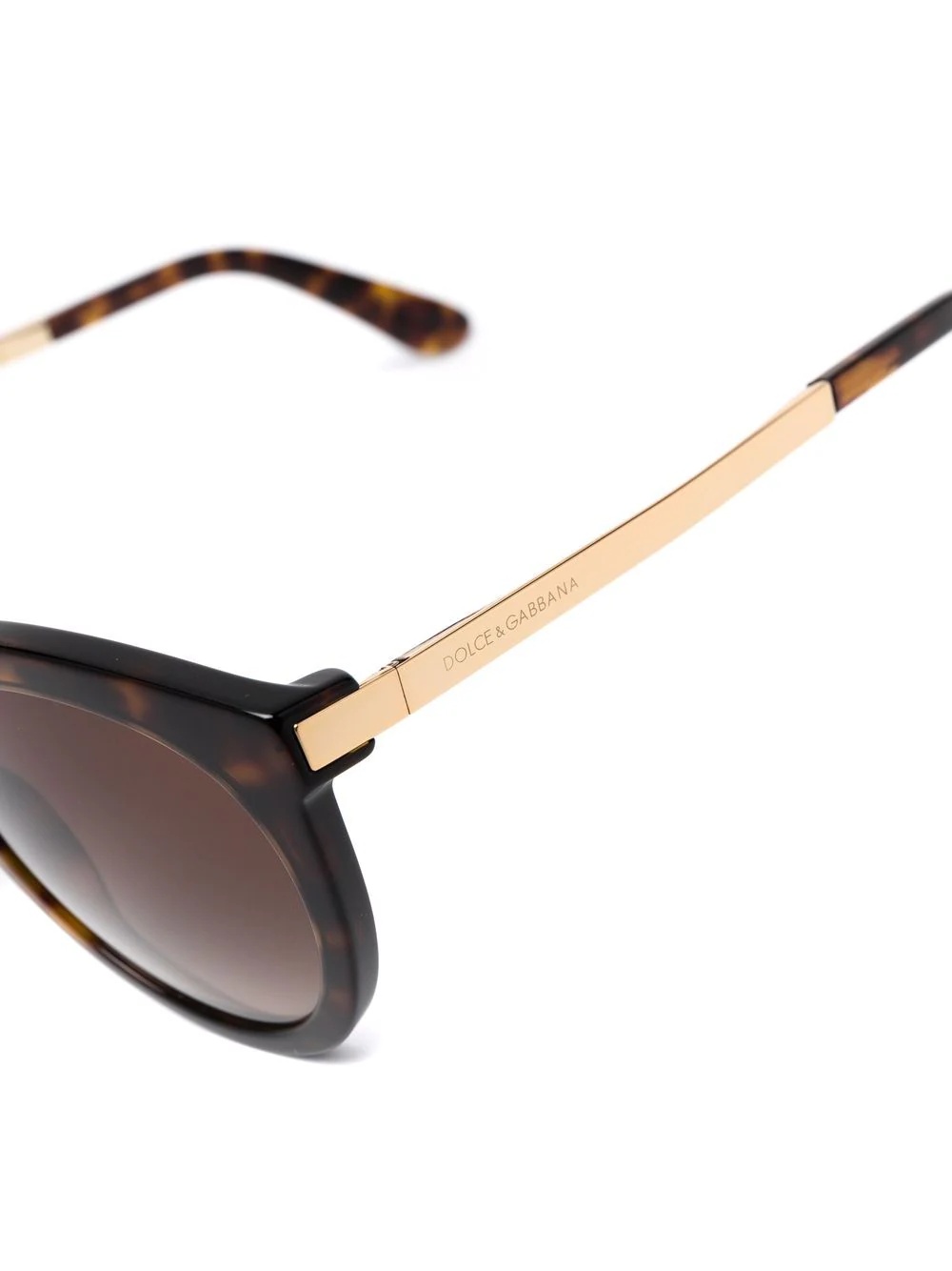 tortoiseshell round-frame sunglasses - 3