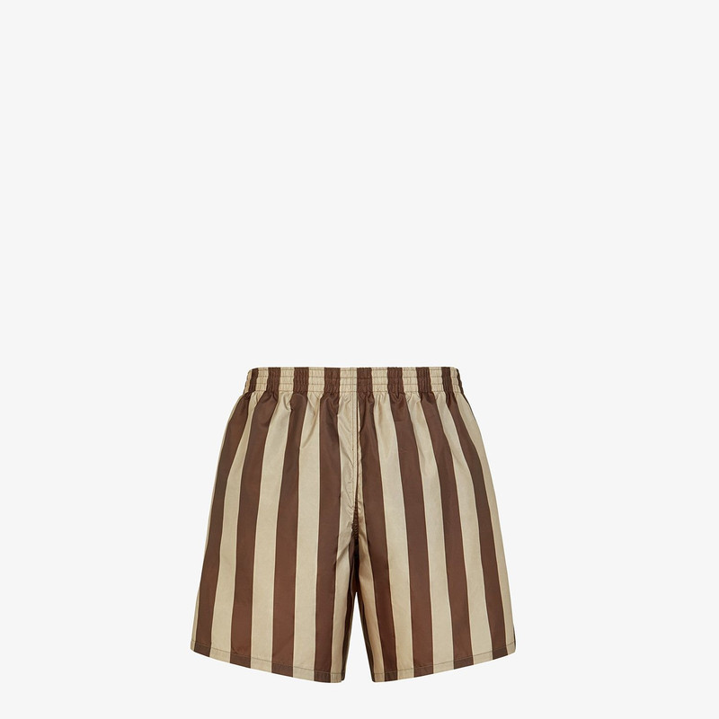 FENDI Multicolor tech fabric shorts outlook