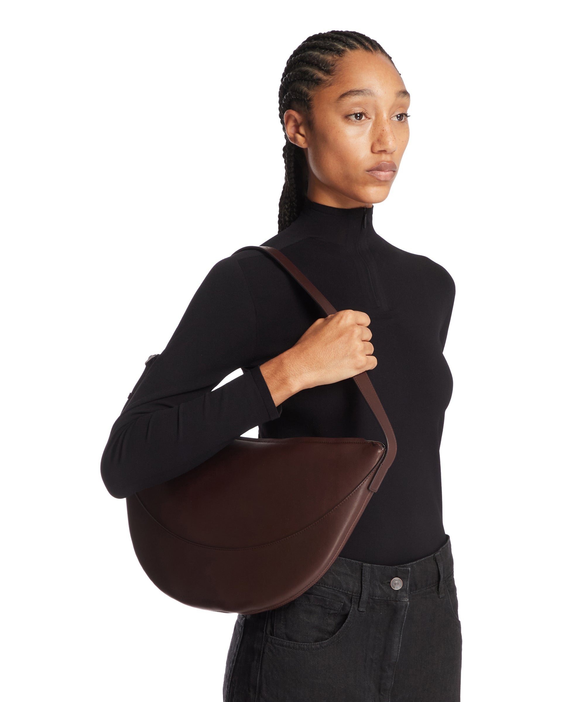 Brown Jouve Leather Bag - 4