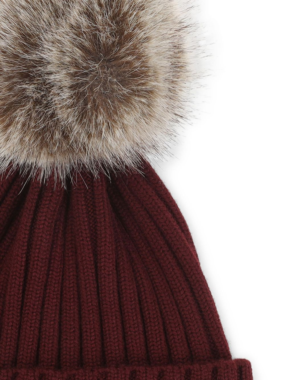 ribbed pompom-detail beanie - 3