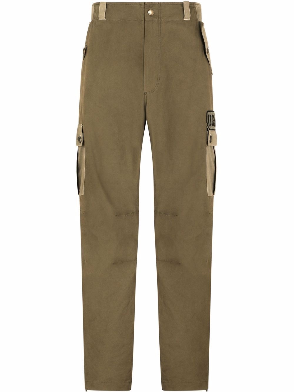 high-waisted cargo pants - 1