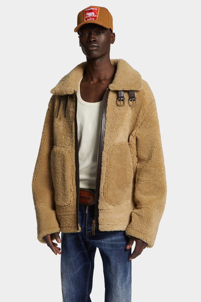 SHEARLING AVIATOR JACKET - 3