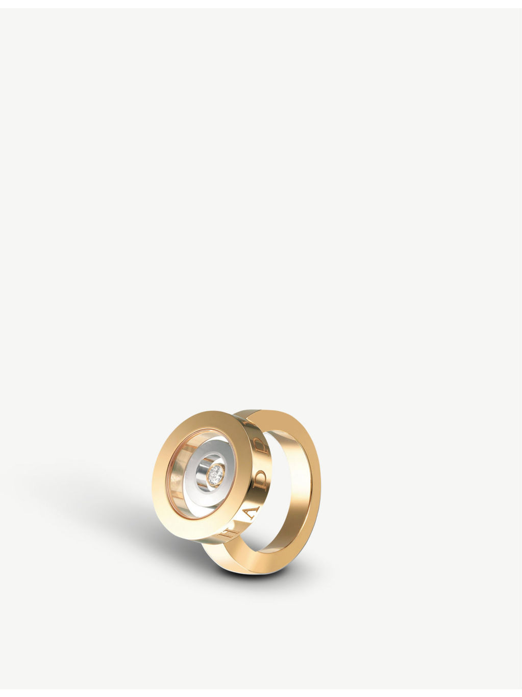 Happy spirit 18ct rose and white-gold diamond ring - 4