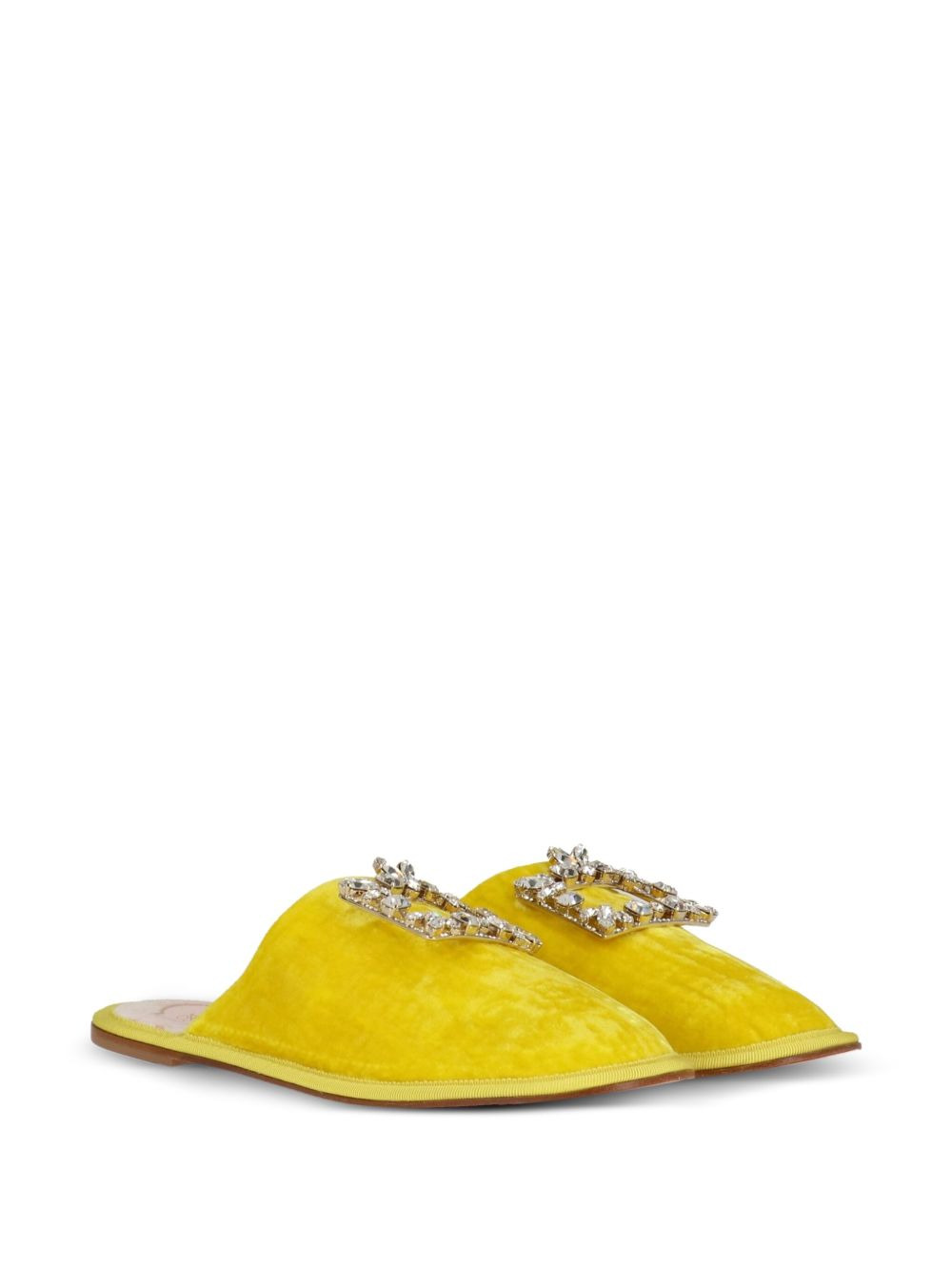 embellished-buckle mules - 2