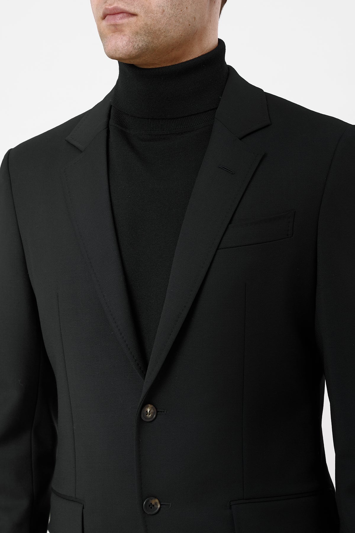 Irving Jacket in Black Sportwear Wool - 4
