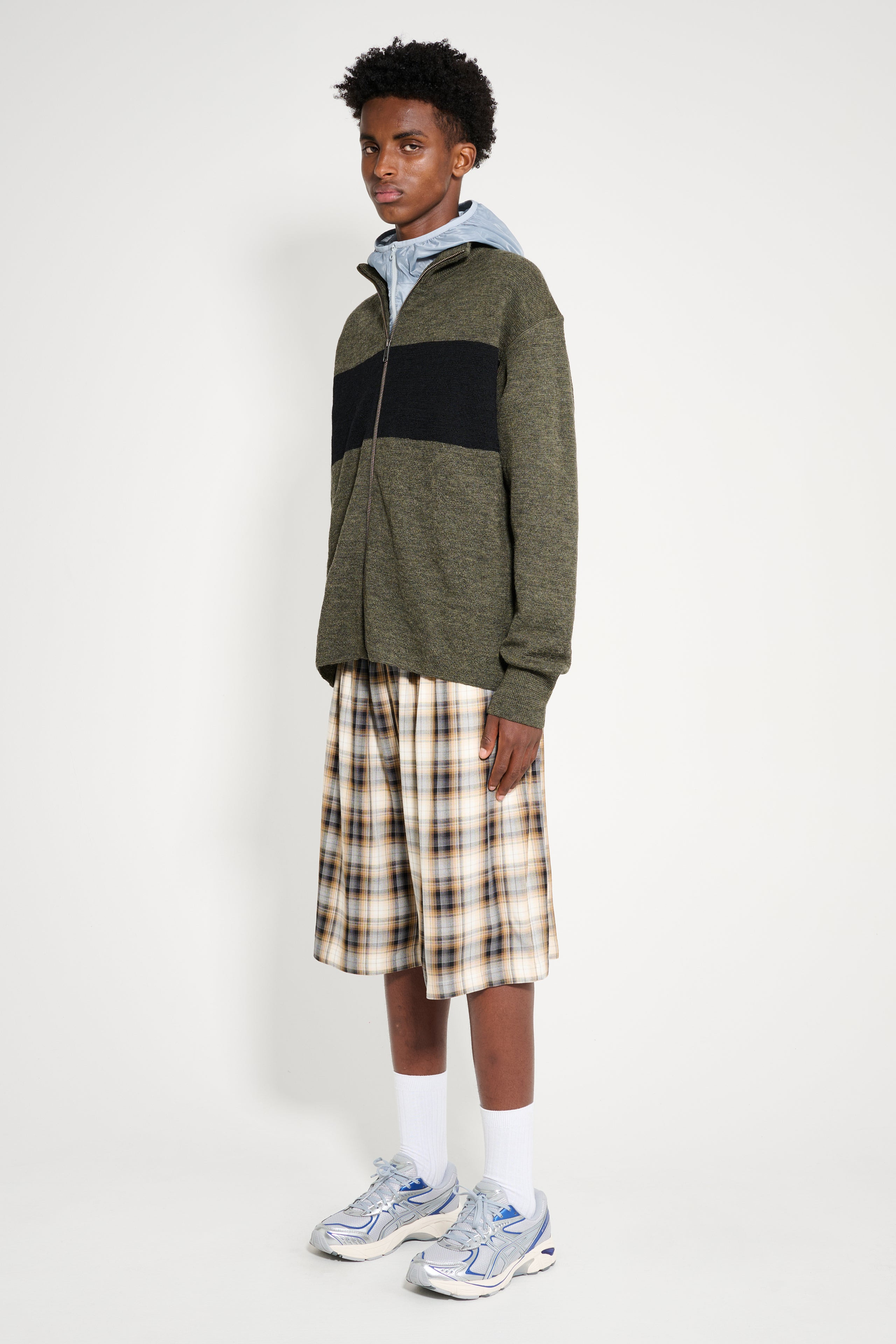 ACNE STUDIOS CHECK SHORTS BEIGE / BLACK - 2