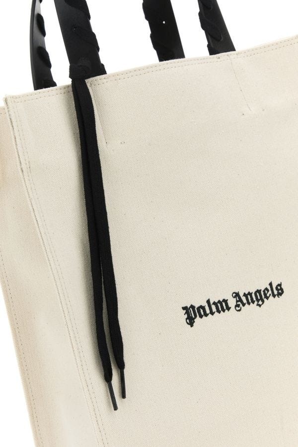 【関税&送料込】Palm Angels Ivory Canvas Shopping Bag Palm Angels Ivory canvas shopping bag | gebnegozionline
