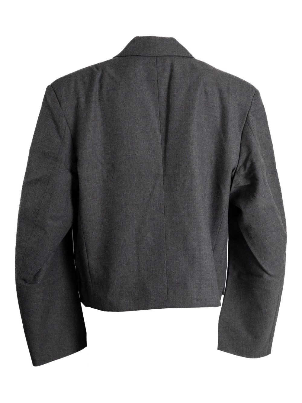 double-breasted cropped jacket - 2