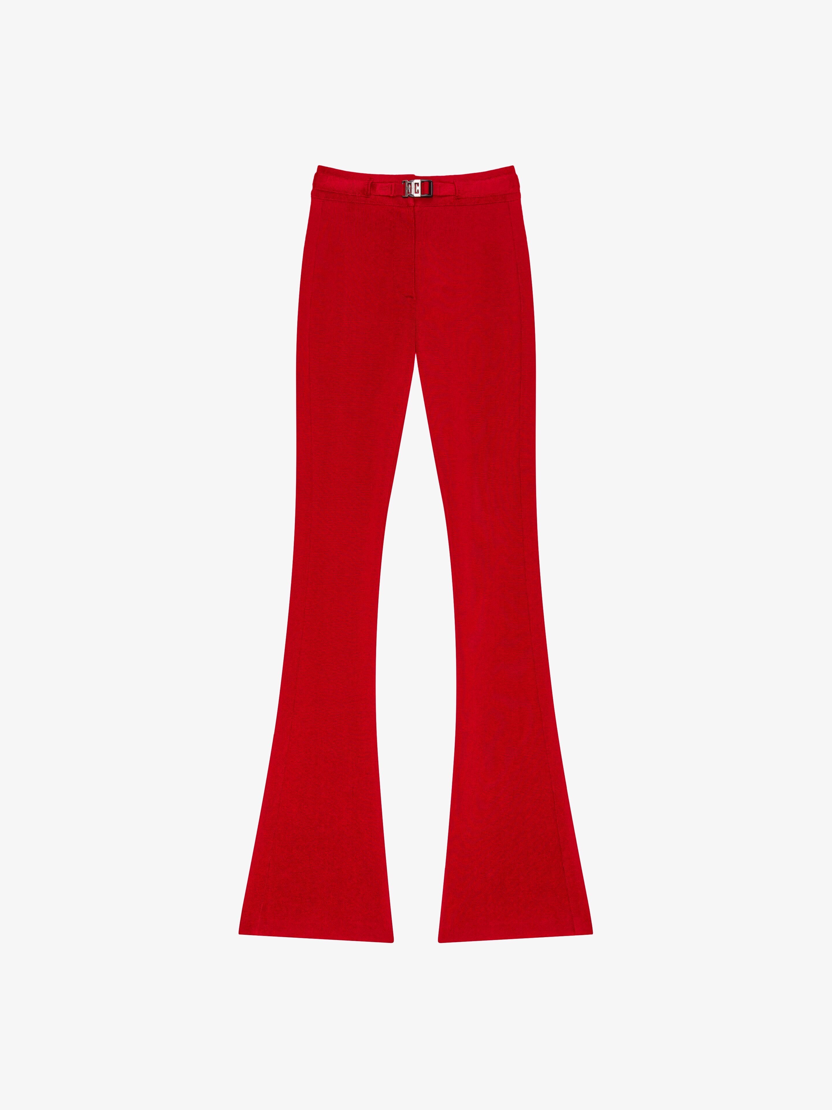 4G BELTED VISCOSE PANTS - 1
