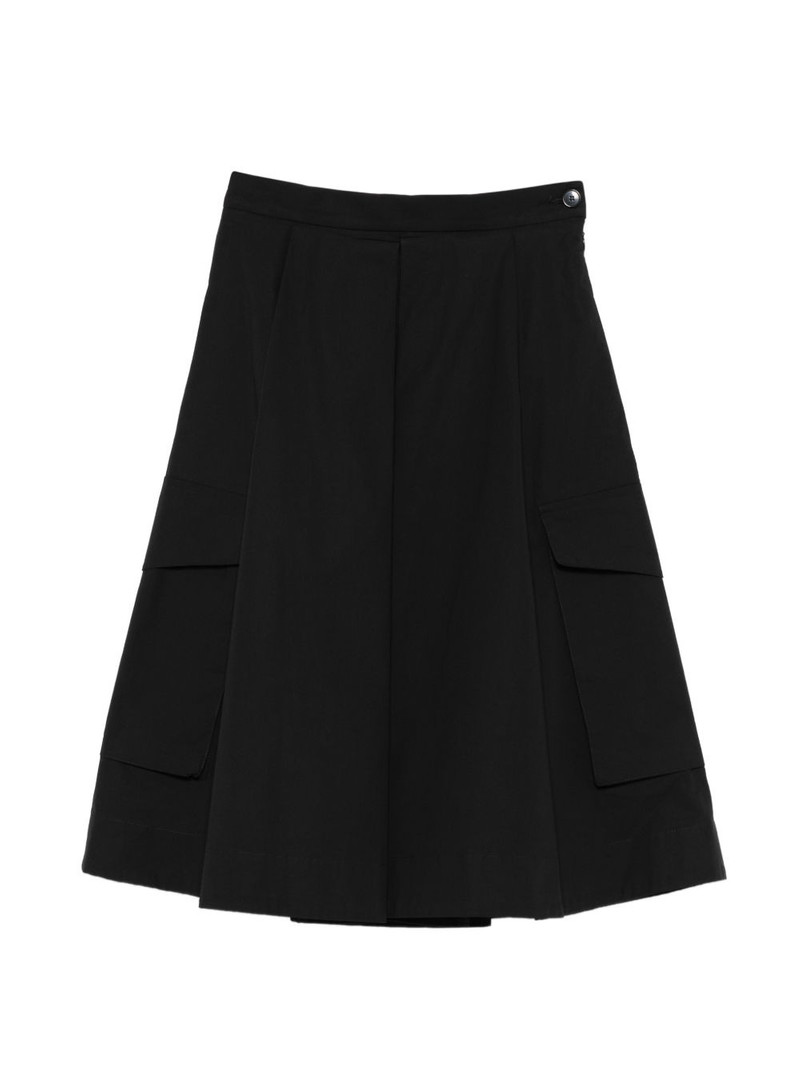 pleated cargo mini skirt 1